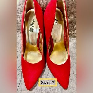 Several different paid of high heels.